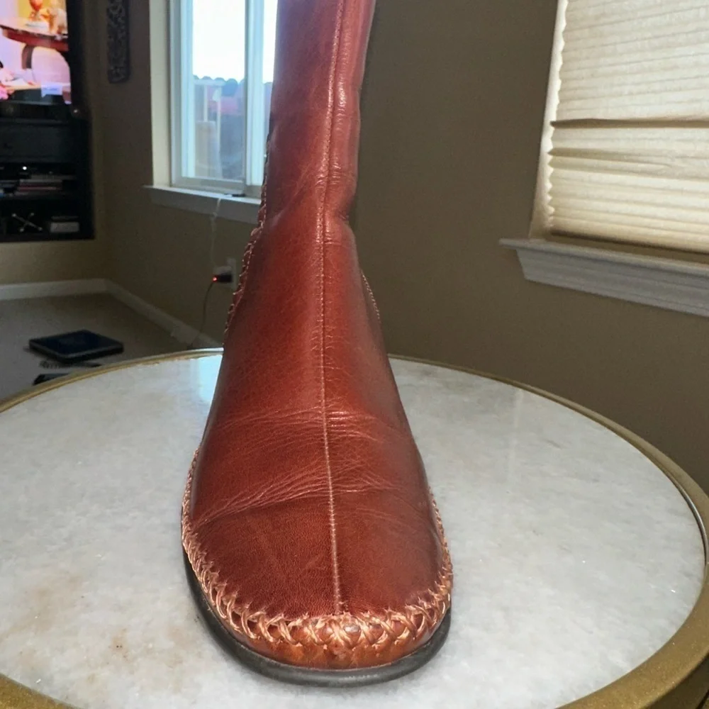 Pikolinos Brown Leather Ankle Boots with zipper - Size 39